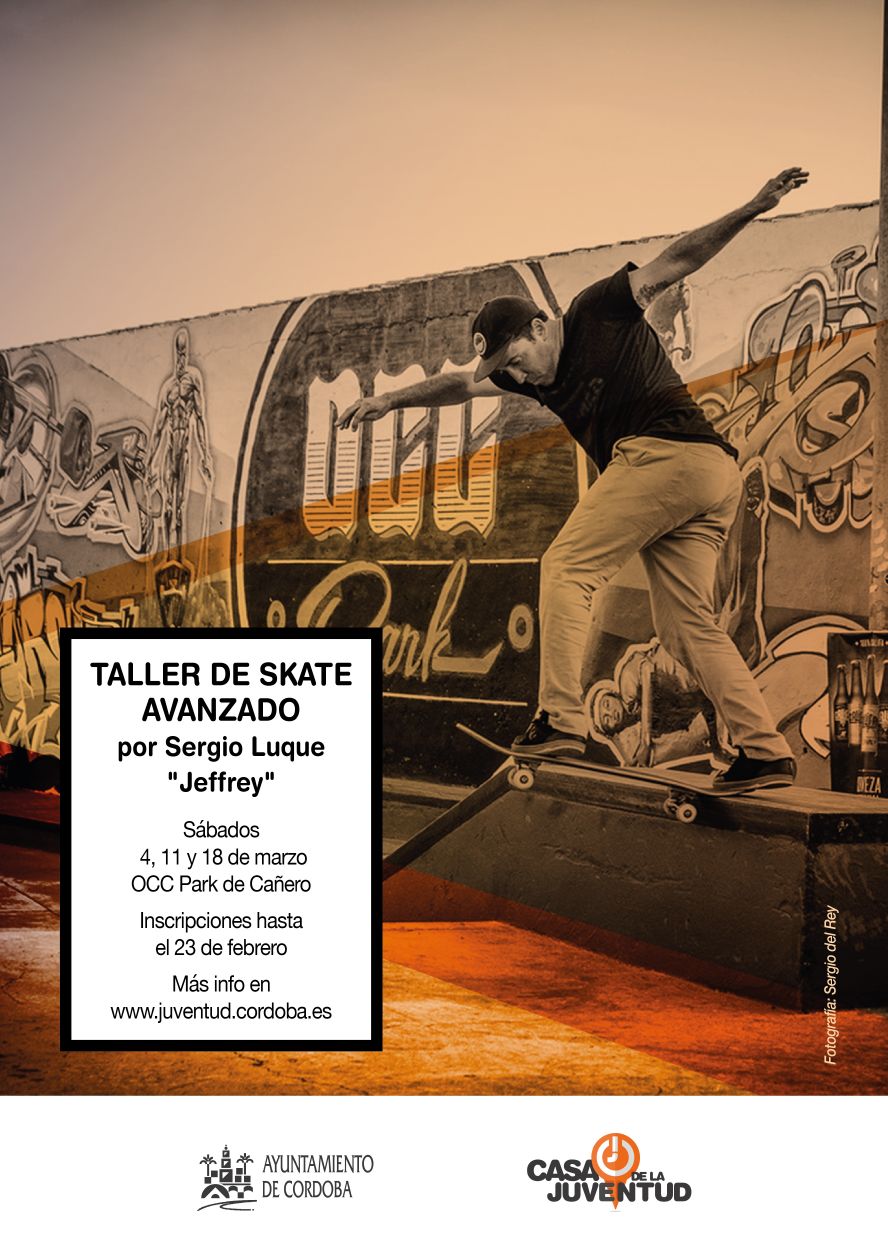 cartel Taller de Skate Avanzado