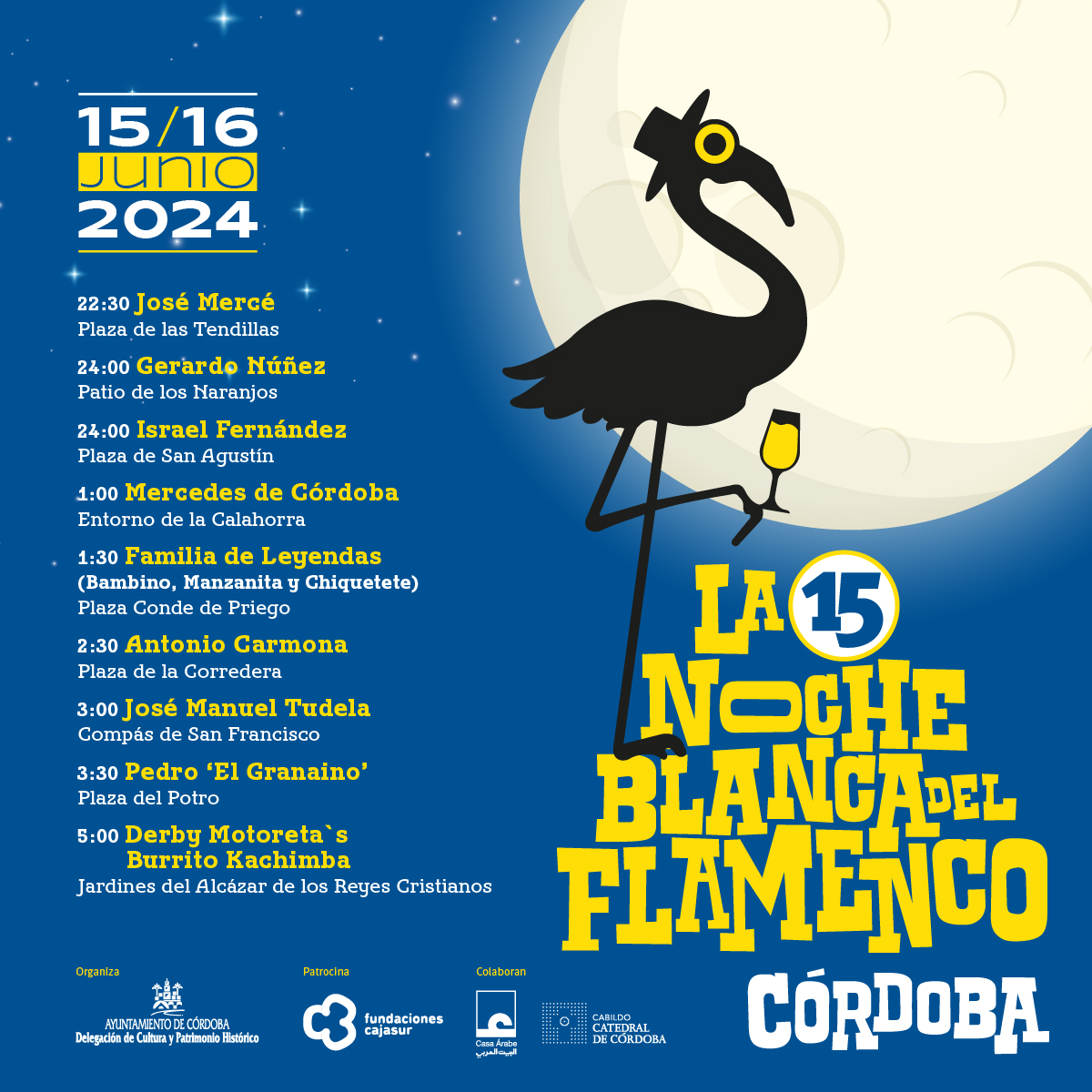 Programación noche blanca del flamenco 2024