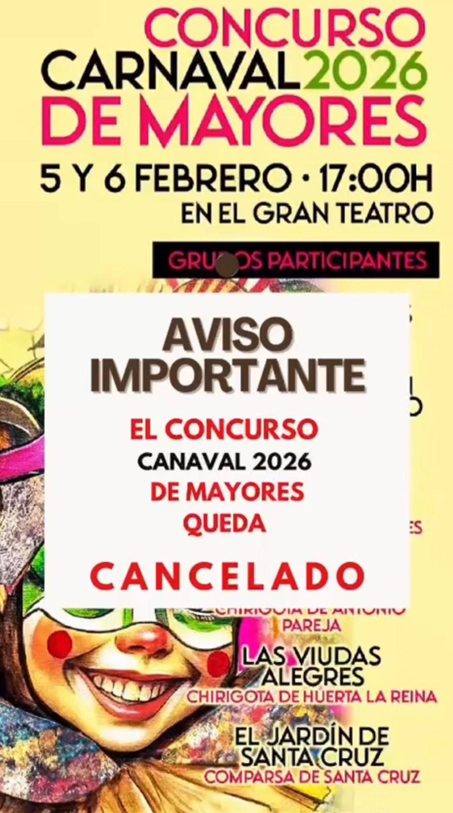 cancelación concurso