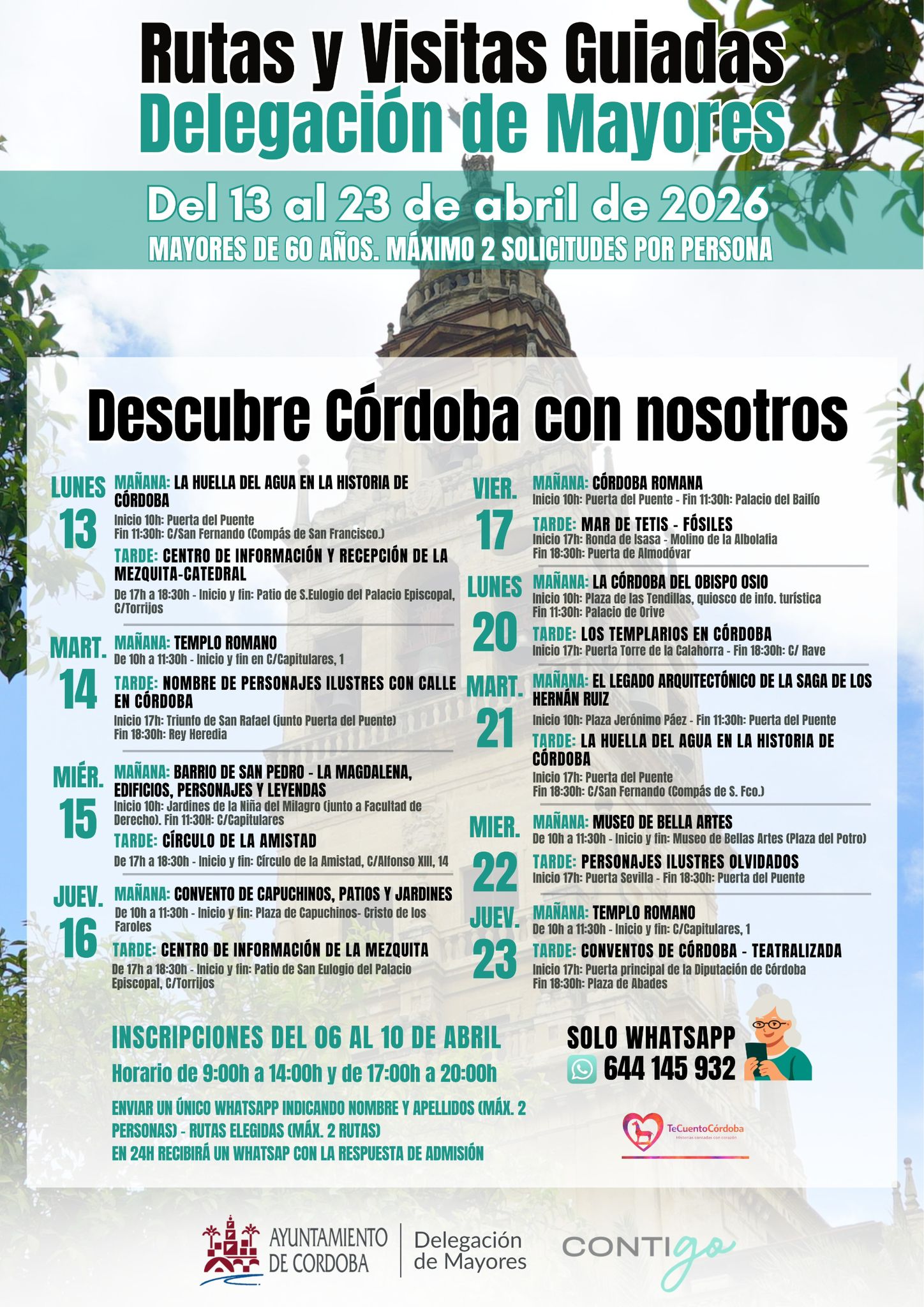 Rutas y visitas guiadas: descubre Córdoba con nosotros 2026