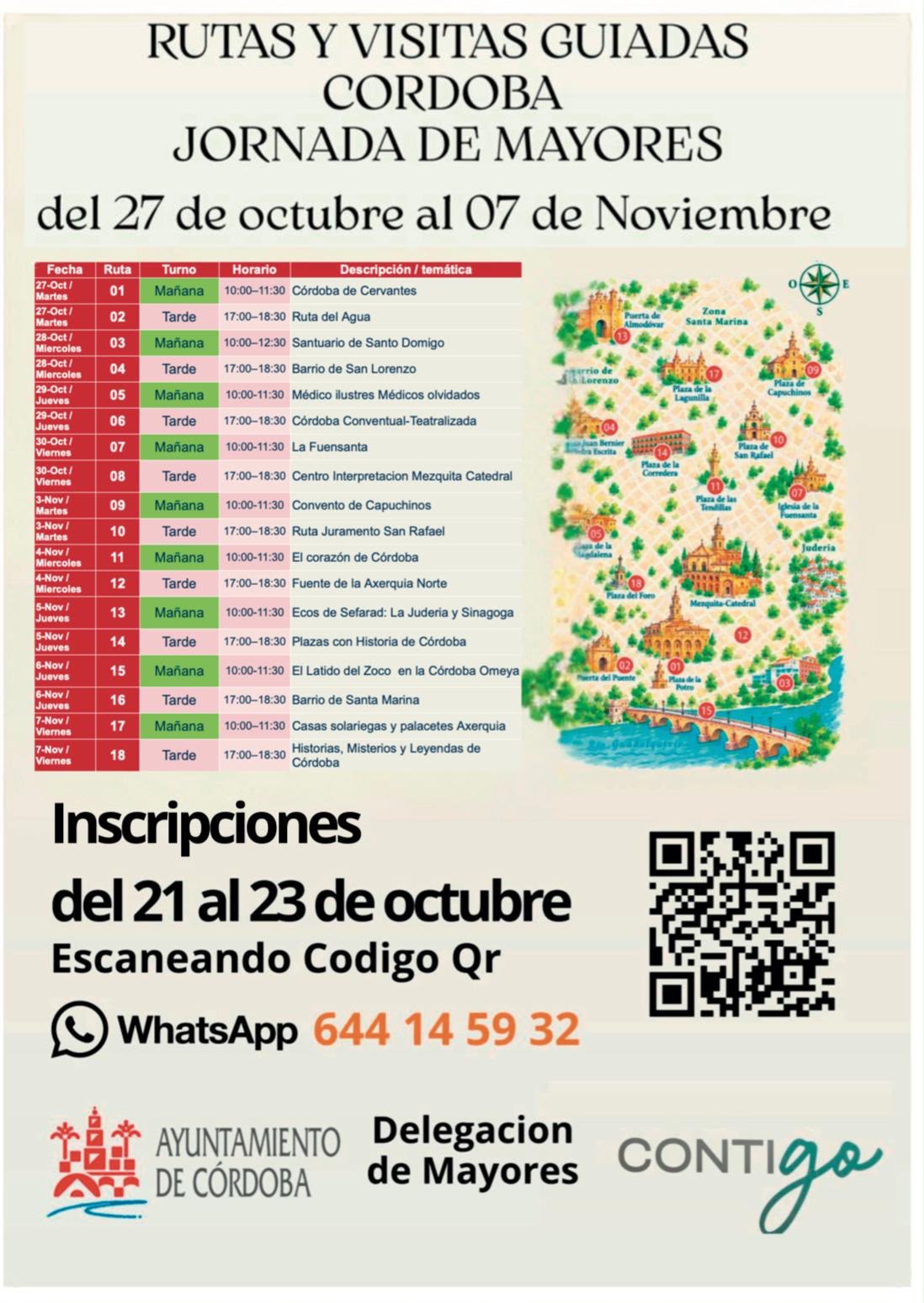 info rutas mayores