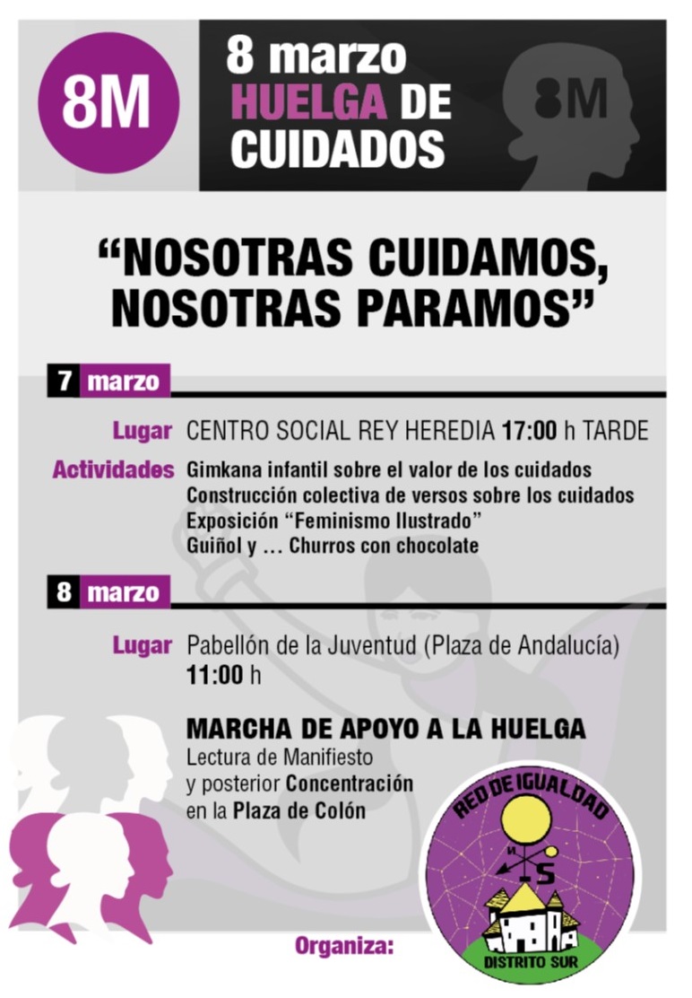 Cartel 8 marzo huelga de ciudadanos 2018