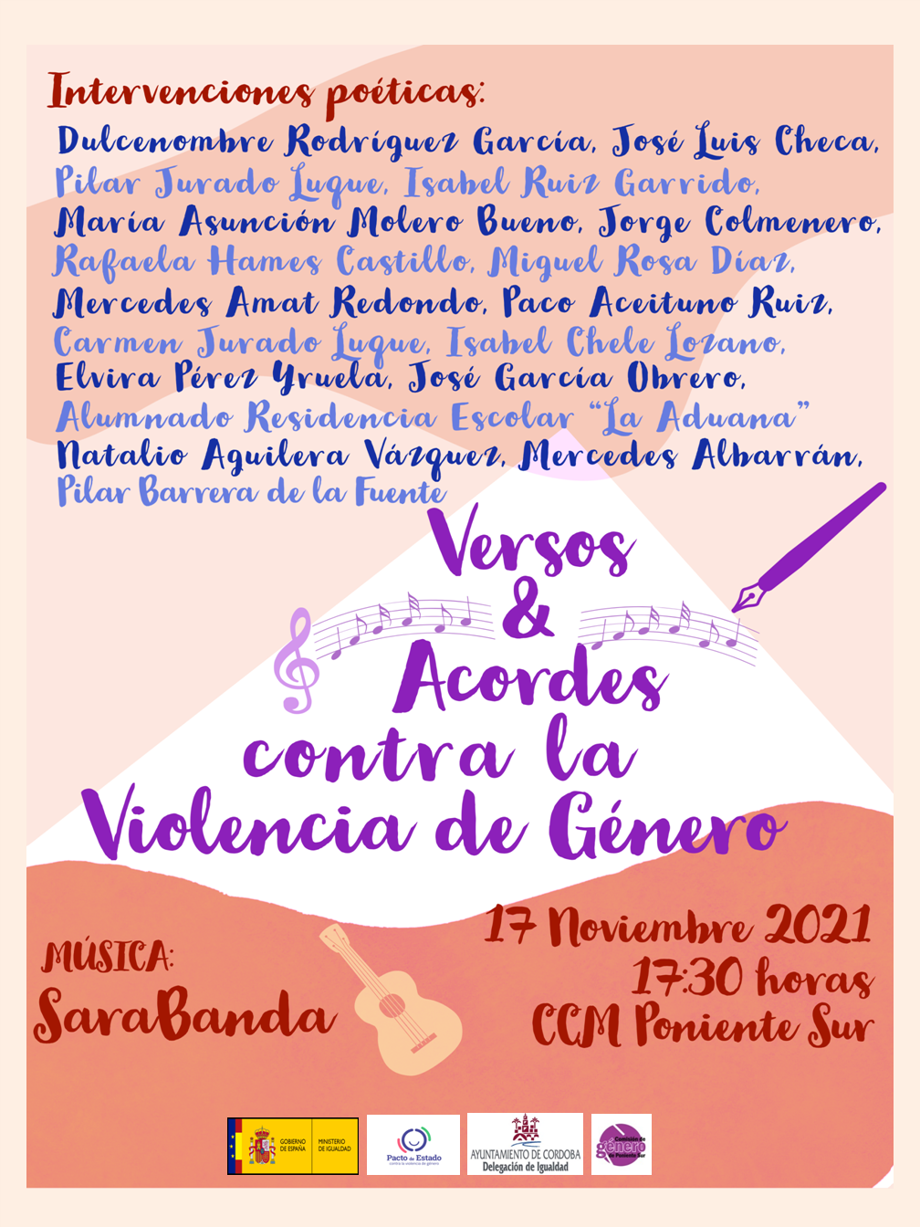 Cartel versos y acordes