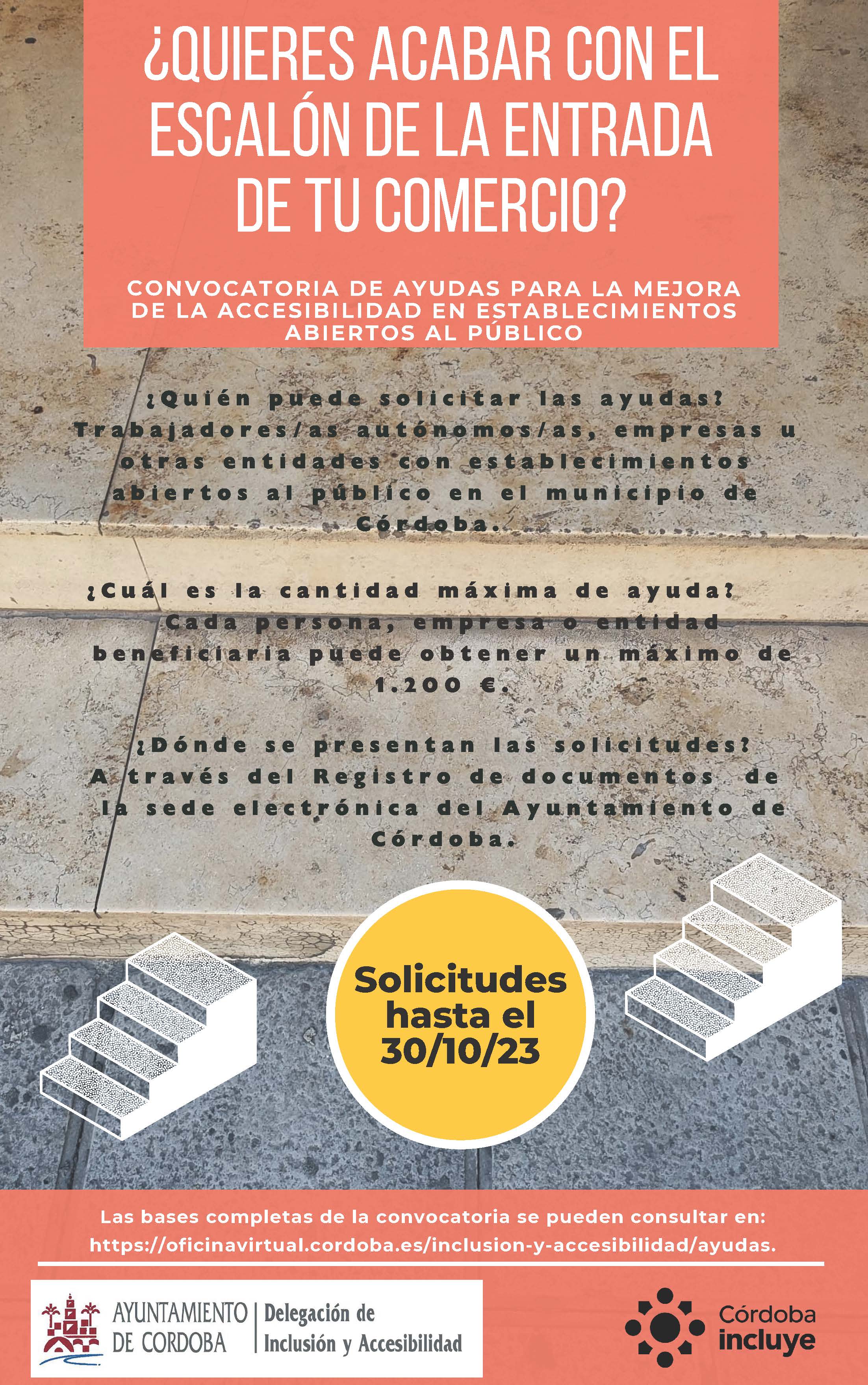Cartel Convocatoria ayudas establecimientos 