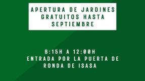 Los jardines del Alcázar de los Reyes Cristianos se abren de forma gratuita hasta septiembre.
